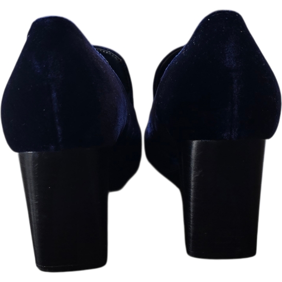 Marc Fisher LTD Marlo Blue Velvet Pump Loafers 9 - Picture 6 of 11